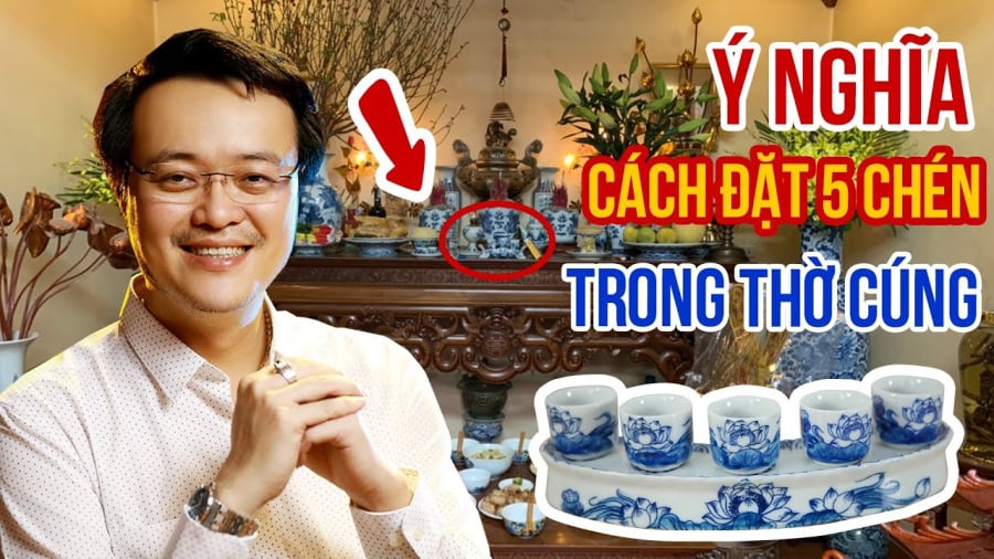 Đặt chén nước trên bàn thờ 3 hay 5 ʟy 