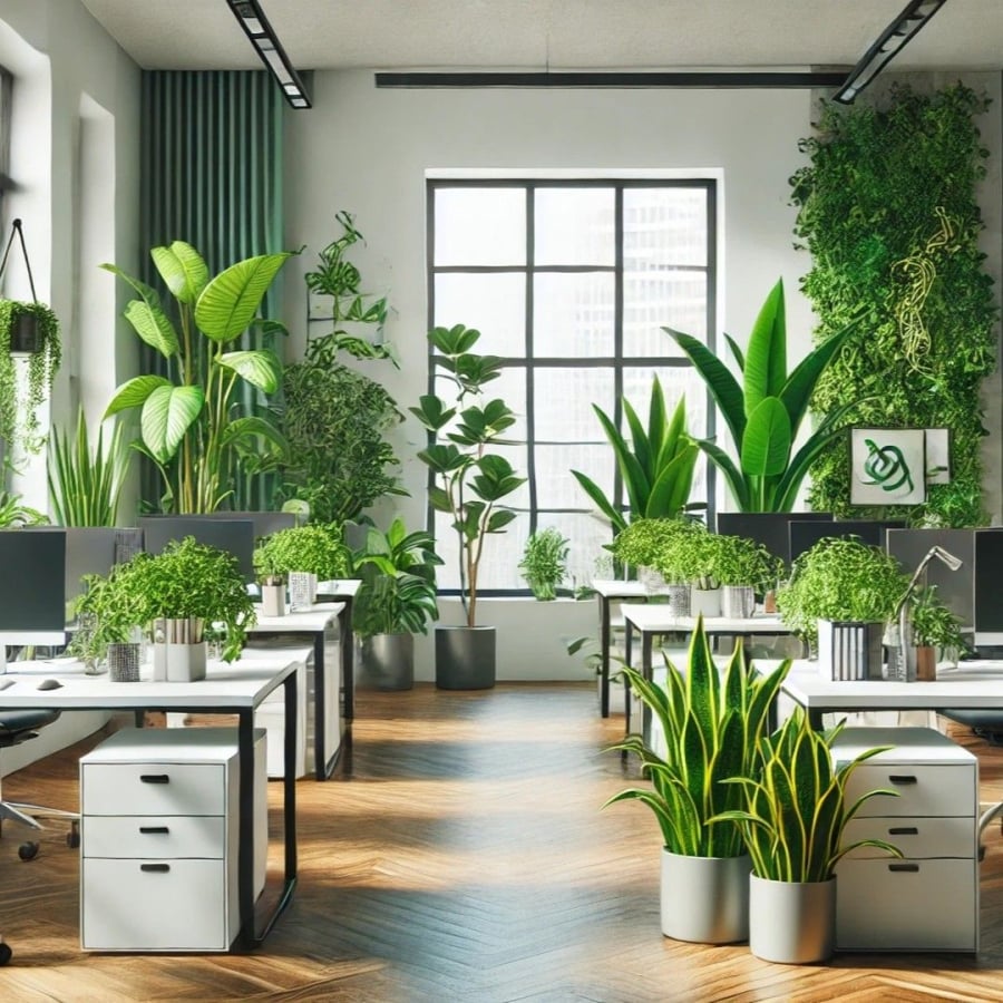 Cây cối xanh mướt thể hiện điều kiện tự nhiên thuận lợi từ đó giúp gia tăng sức khỏe cho gia chủ