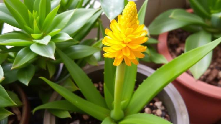 Vì quá trình này đòi hỏi rất nhiều năng lượng, nên không phải cây nha đam nào cũng có thể nở hoa