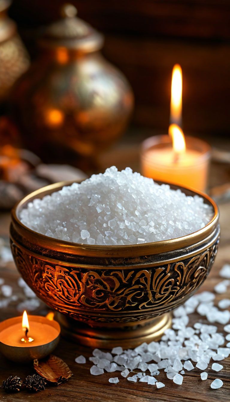 Bát muối giúp hút mùi, diệt khuẩn, đuổi tà khí để giấc ngủ ngon hơn