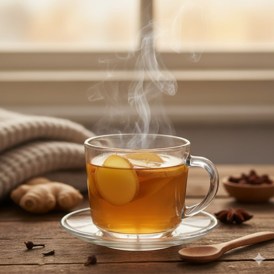 Nước táo gừng nóng hổi – 